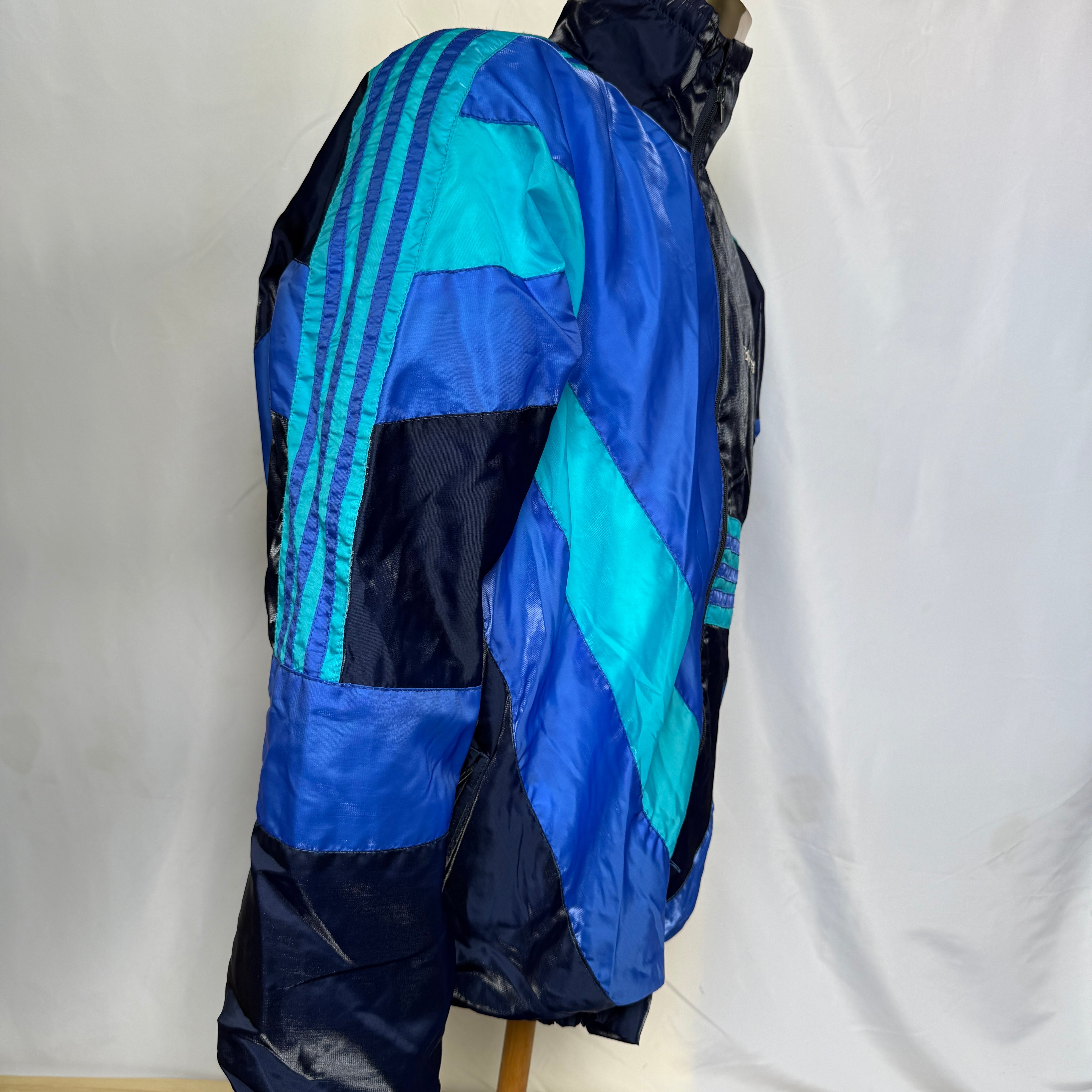 adidas 80er Vintage Track Jacket / Jacke / Windbreaker – Rarität (Made in West-Germany) - Gr. XXL