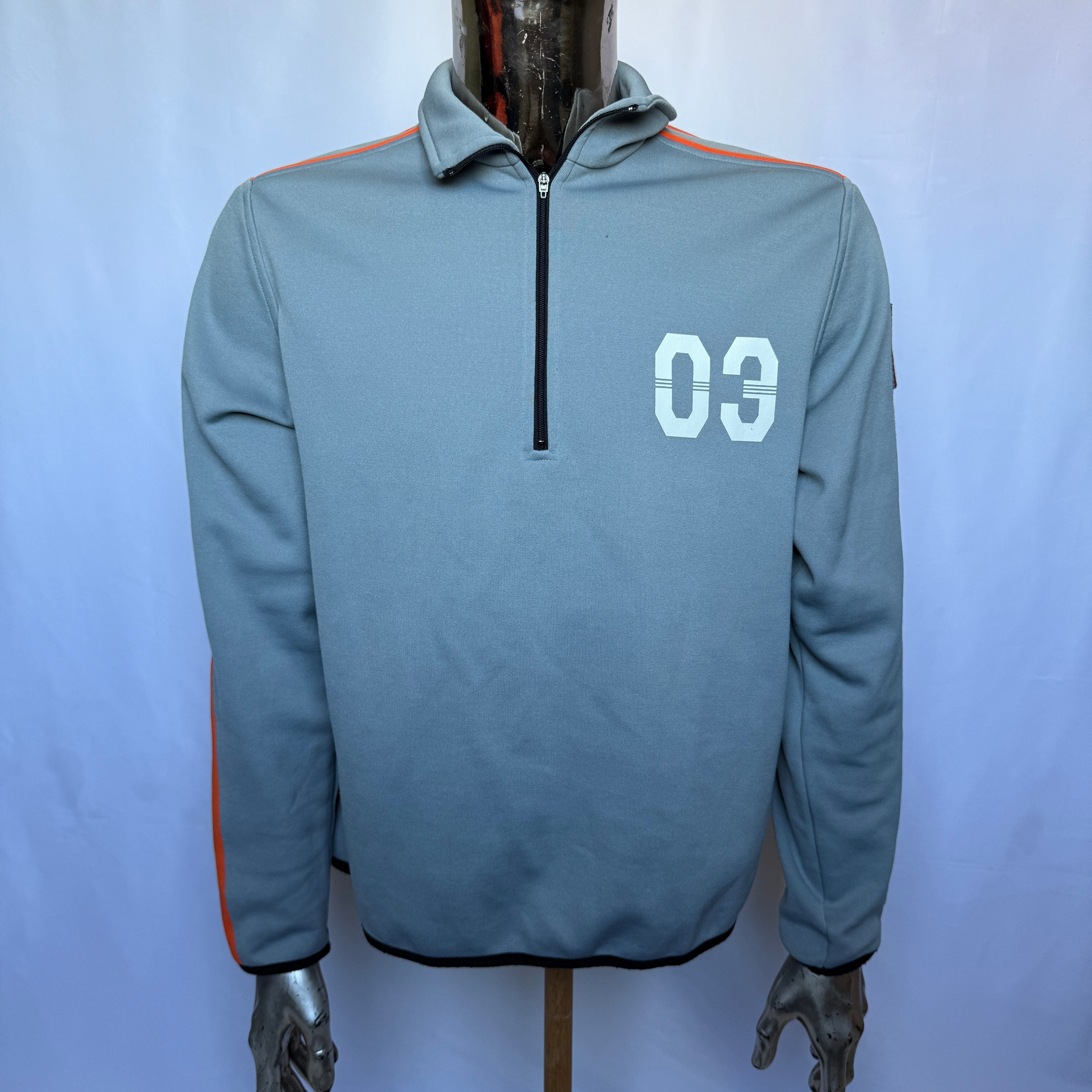 Adidas Half-Zip Sweatshirt – 2001 Vintage - Größe M