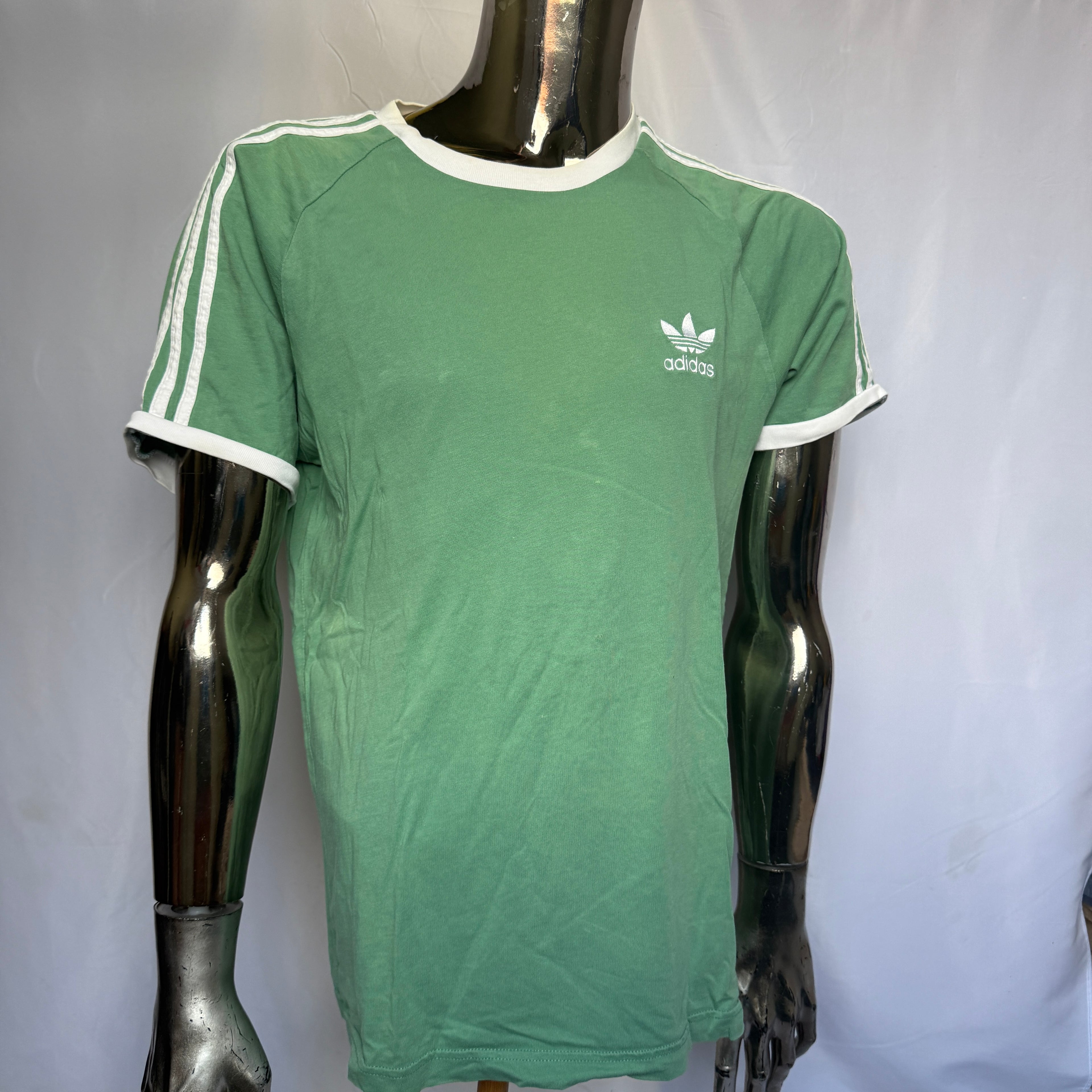 adidas Originals T-Shirt – Trefoil Logo – Green Classic – Gr. M
