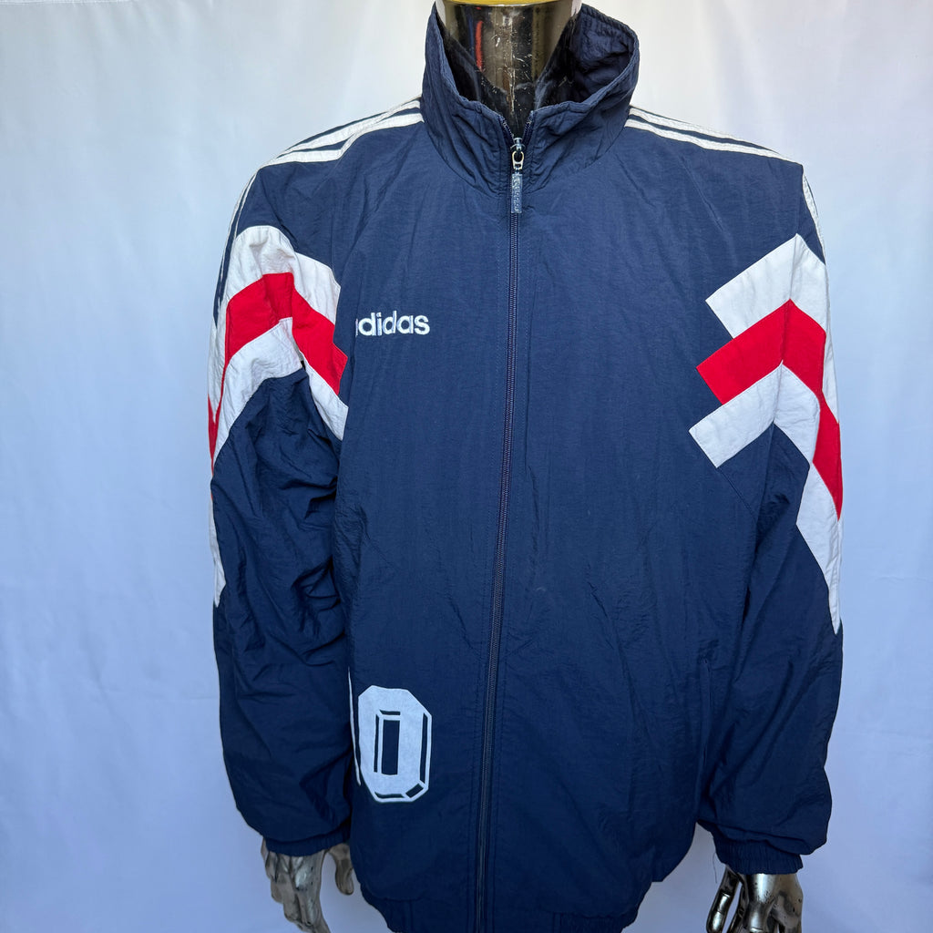 Adidas Originals Trainingsjacke – Navy/Red/White – Nummer 10 – Vintage 90er Jahre
