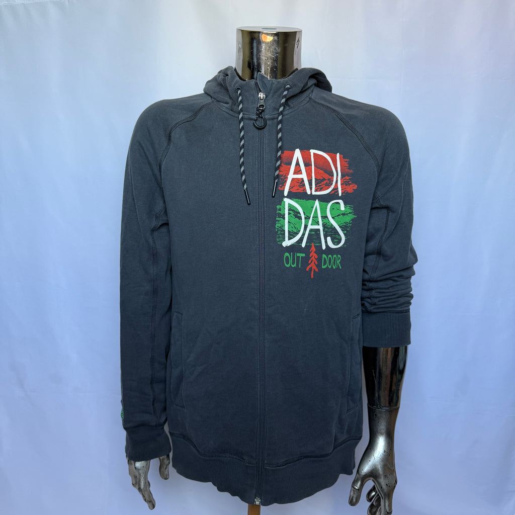 Adidas Outdoor Hoodie (Pullover / Sweatshirt) – Graphic Logo Edition Retro – Größe M
