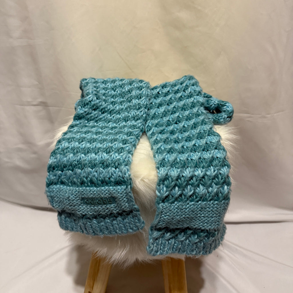 Adidas Strickschal – Hellblau / Vintage