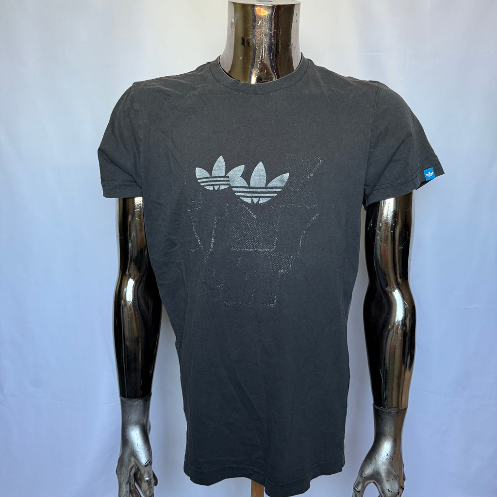 Adidas Originals “Trefoil Robot” T-Shirt / Shirt – Graphic Vintage - Größe L
