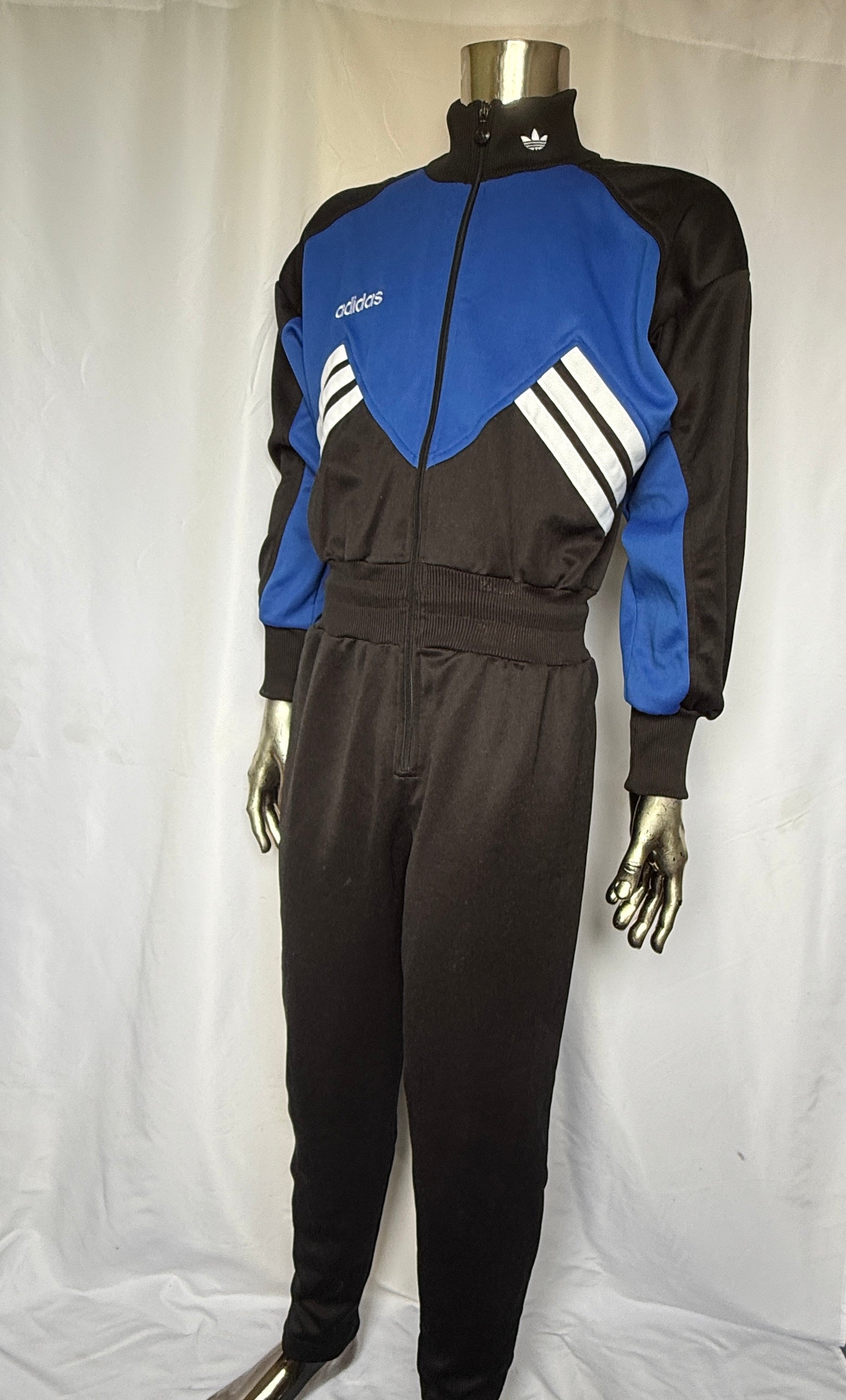 adidas 80er - 90er Vintage Trainingsanzug (Overall) / Einteiler – Rarität / neuwertig – Gr. L