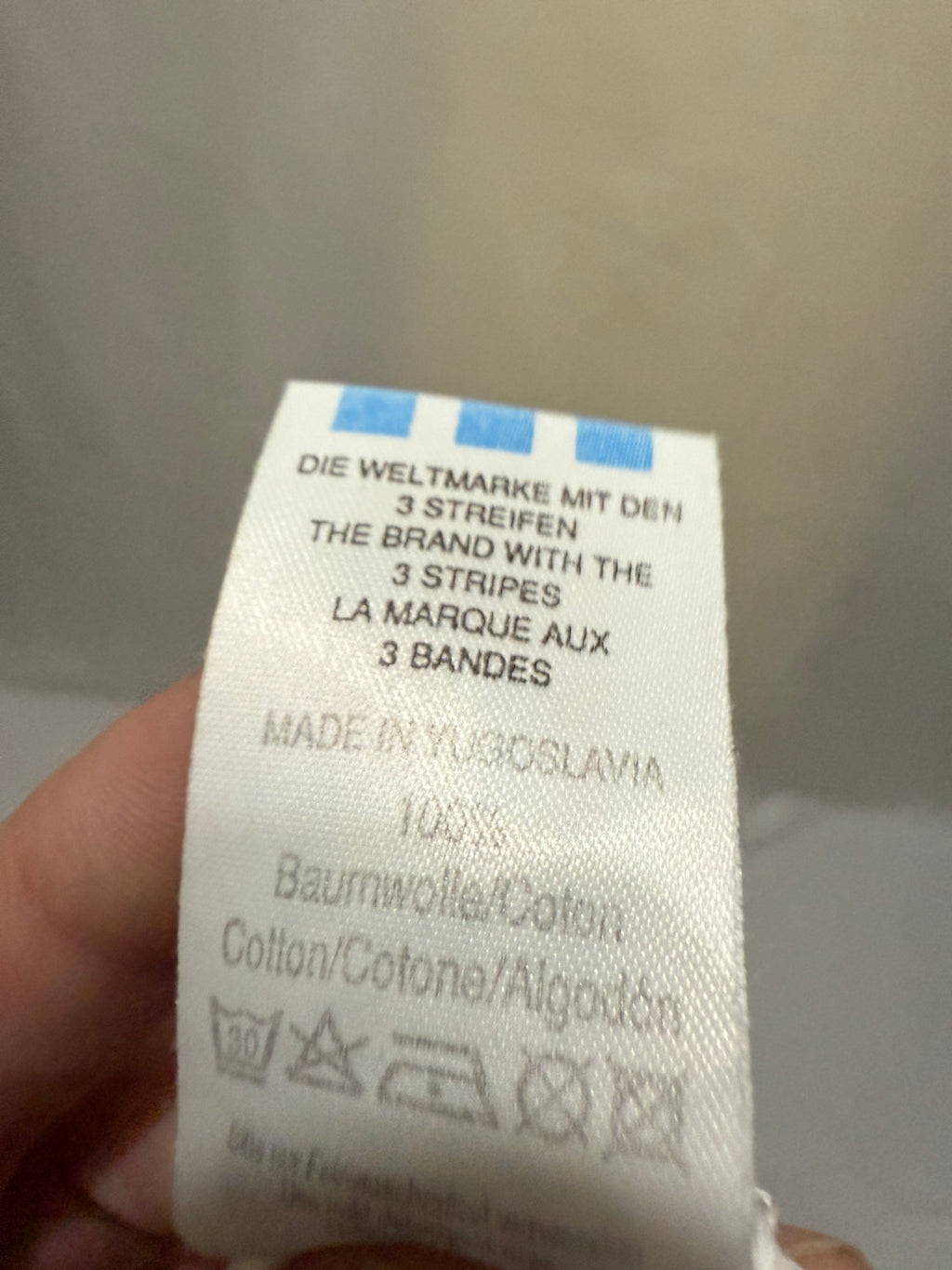 Adidas Originals Polo Shirt – Made in Yugoslavia – 80er Jahre Vintage / Rarität- Größe L