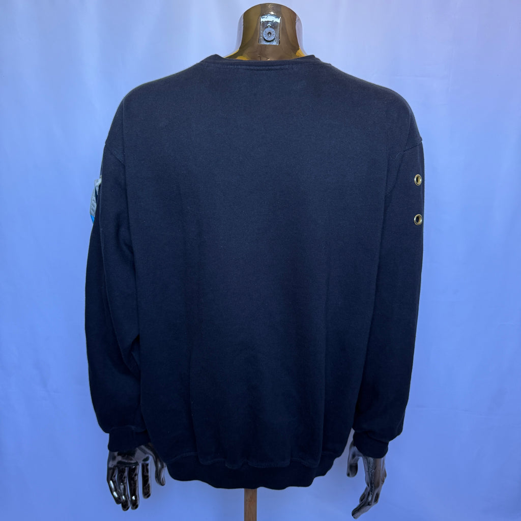 Adidas Berlin Sweatshirt / Pullover - frühe 90er Vintage (seltenes Design) - Größe L