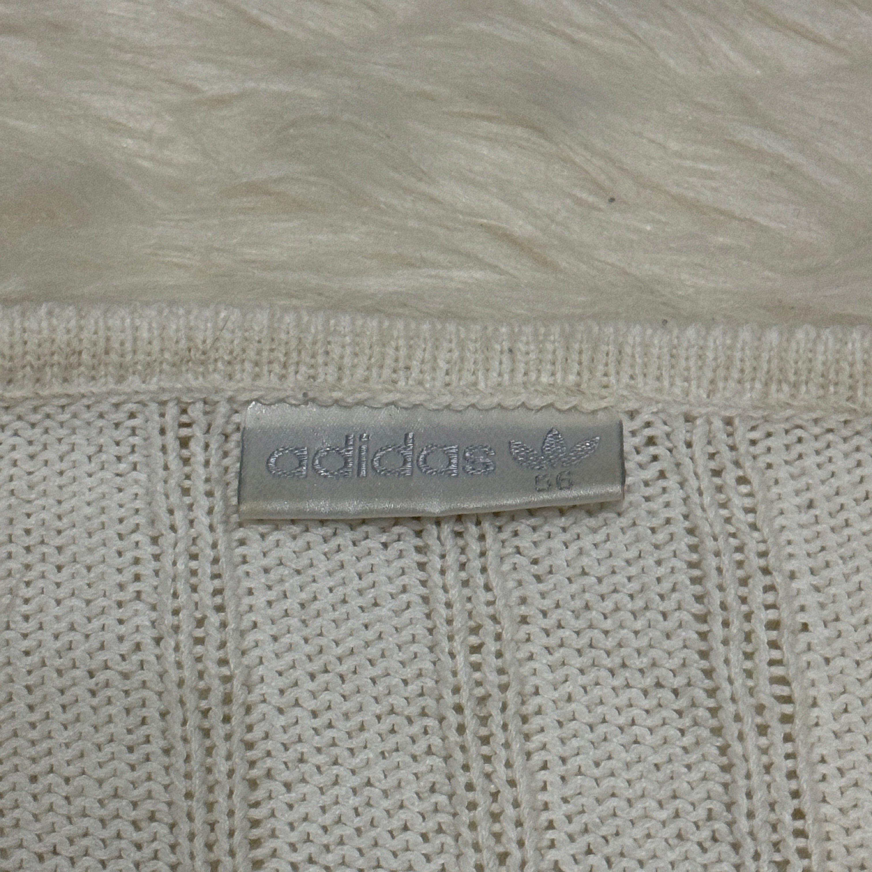 adidas 80er / 90er Vintage selten Strickpullover – Gr. XL-XXL (D55)