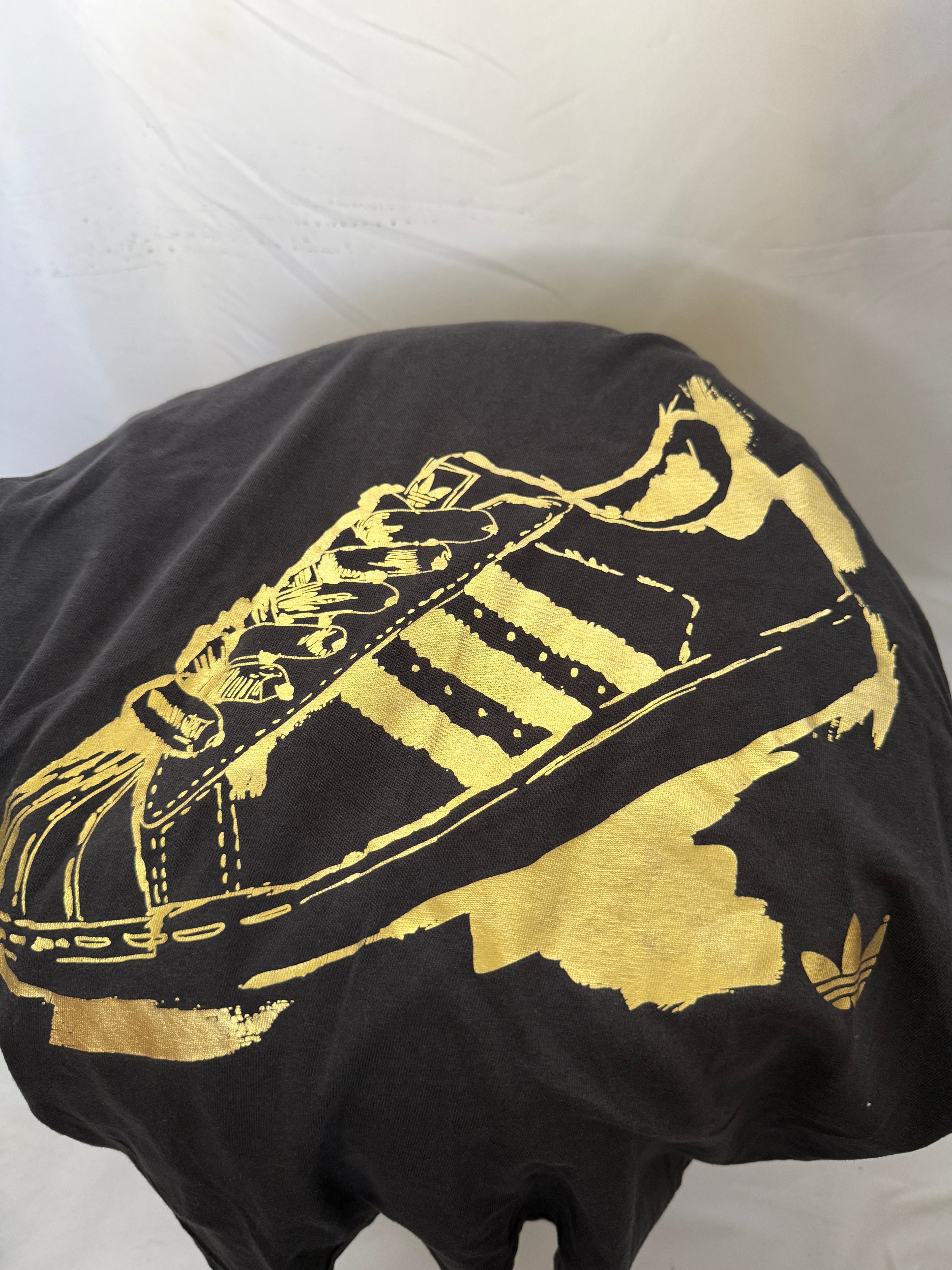 adidas Originals Vintage T-Shirt / Shirt – Sneaker Print – Gr. M