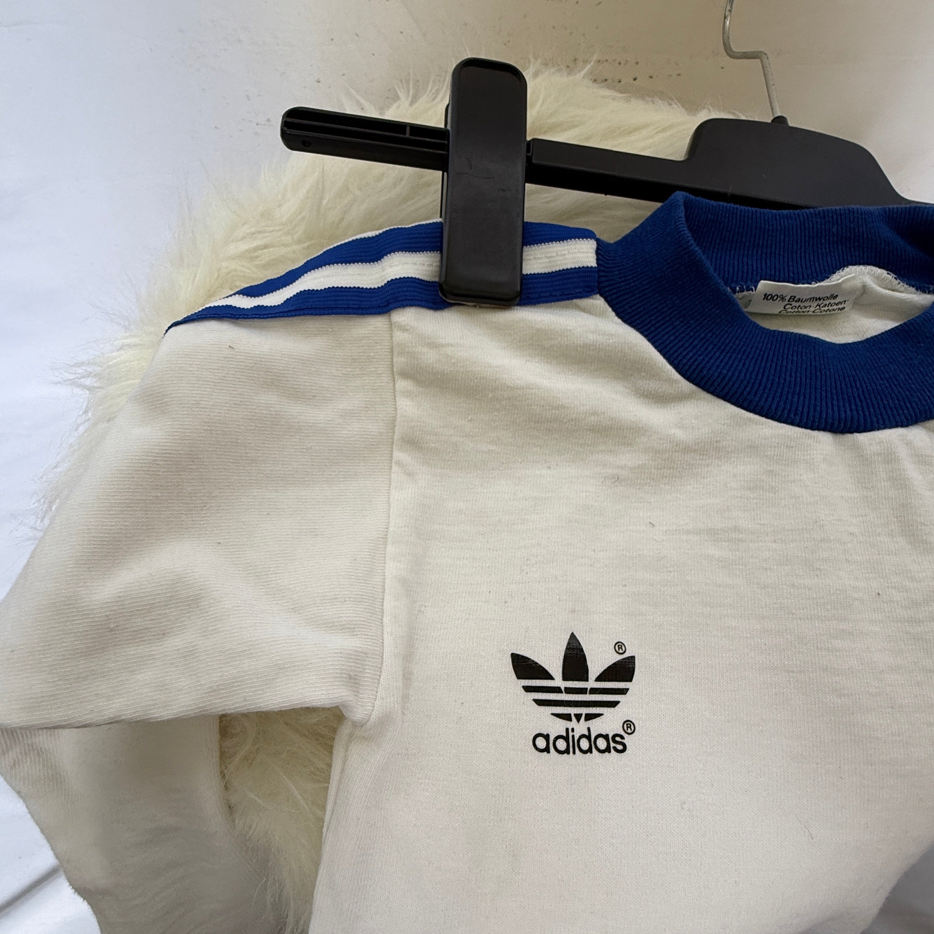 adidas 70er 80er Vintage Shirt – Made in West Germany Rarität – Gr. 00/0