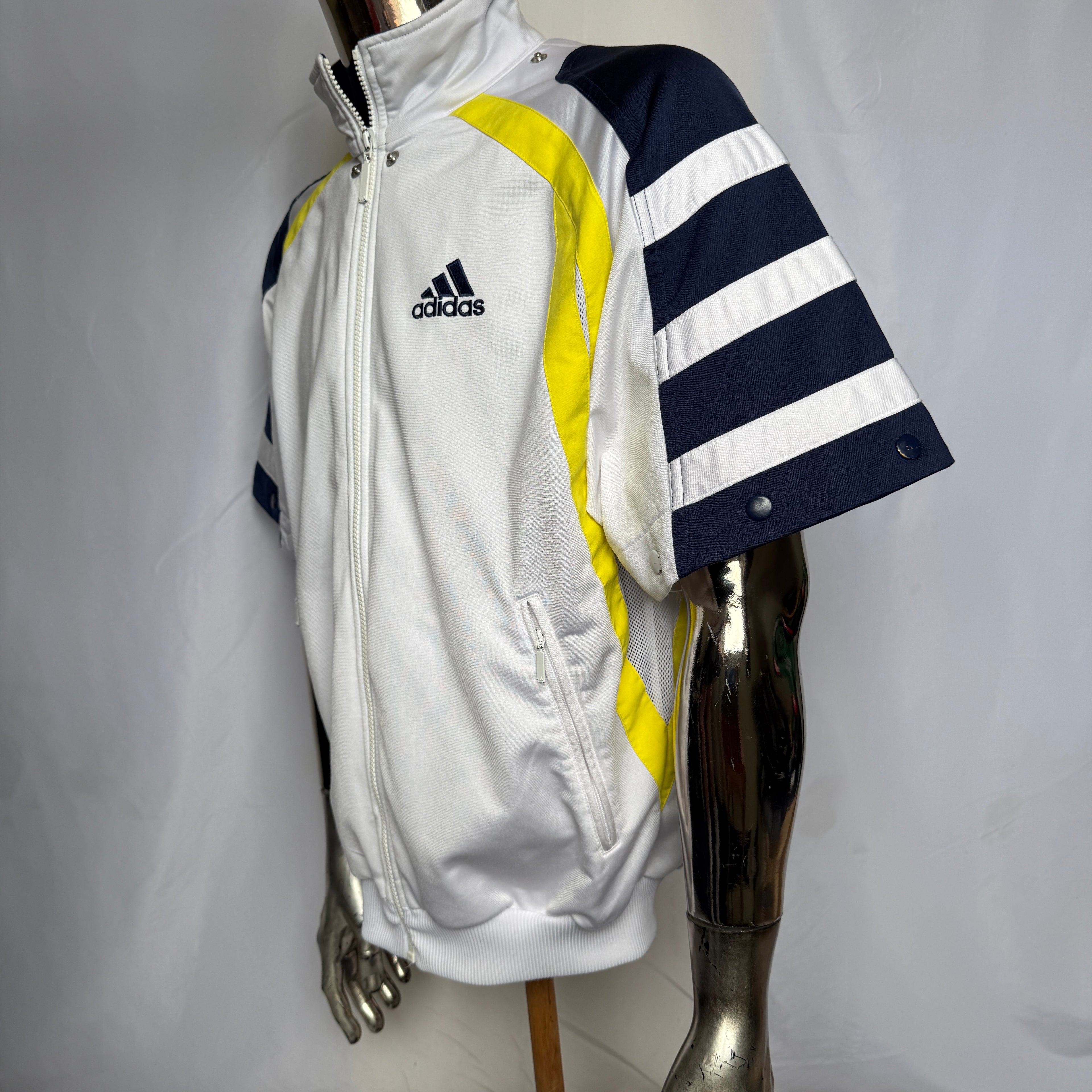 adidas 90er Vintage (Y2K) Track Jacket / Jacke - abnehmbare Ärmel - Größe L