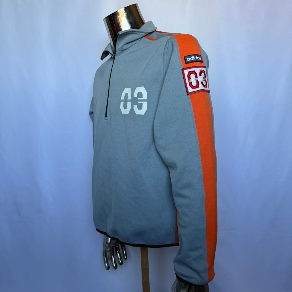 Adidas Half-Zip Sweatshirt – 2001 Vintage - Größe M