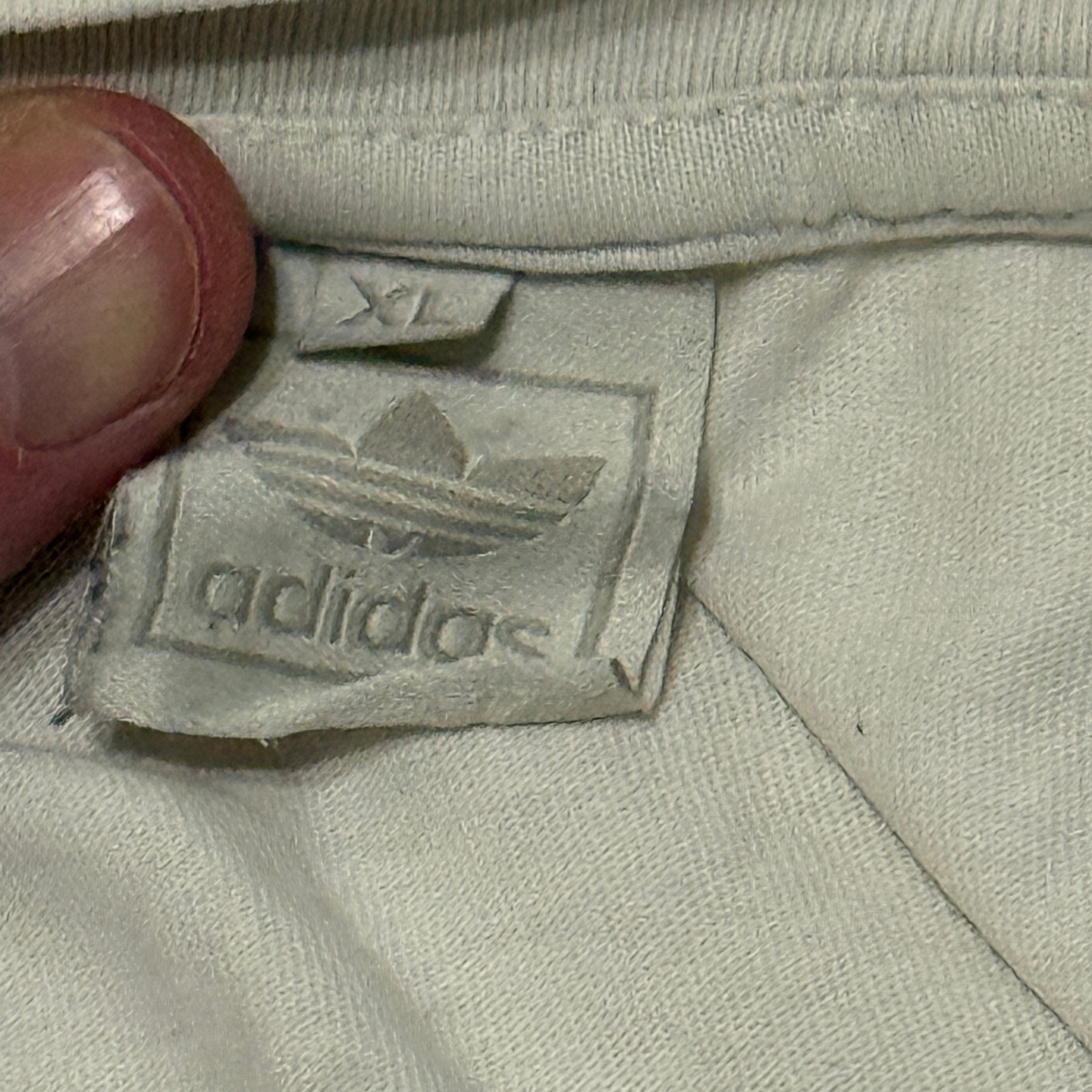 Adidas Originals T-Shirt – Red Trefoil Sneaker Print (Vintage) - Größe XL