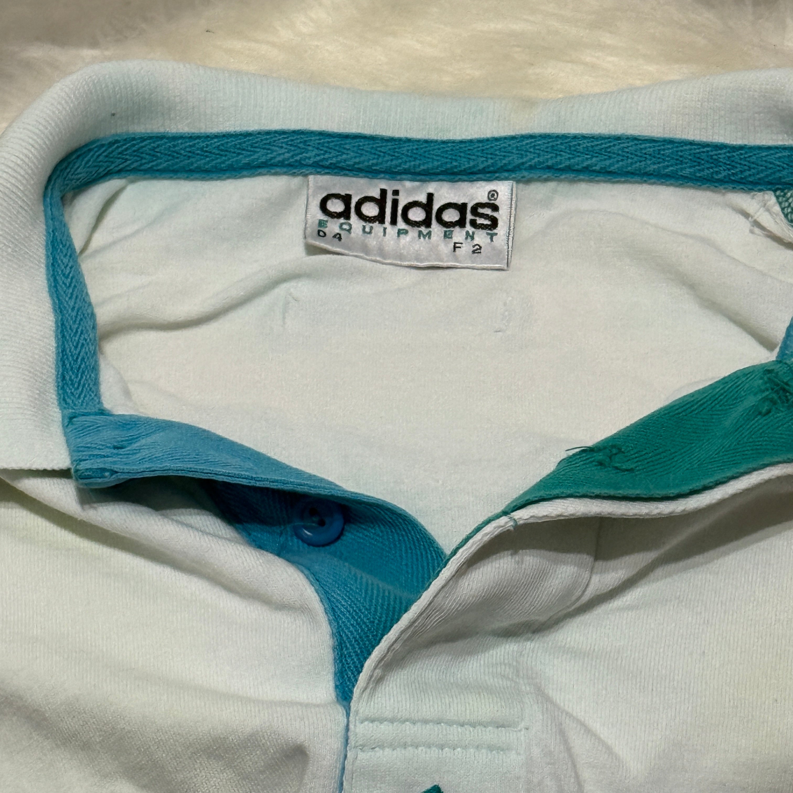 Adidas Equipment Polo Shirt - 90er Jahre Vintage - Größe M