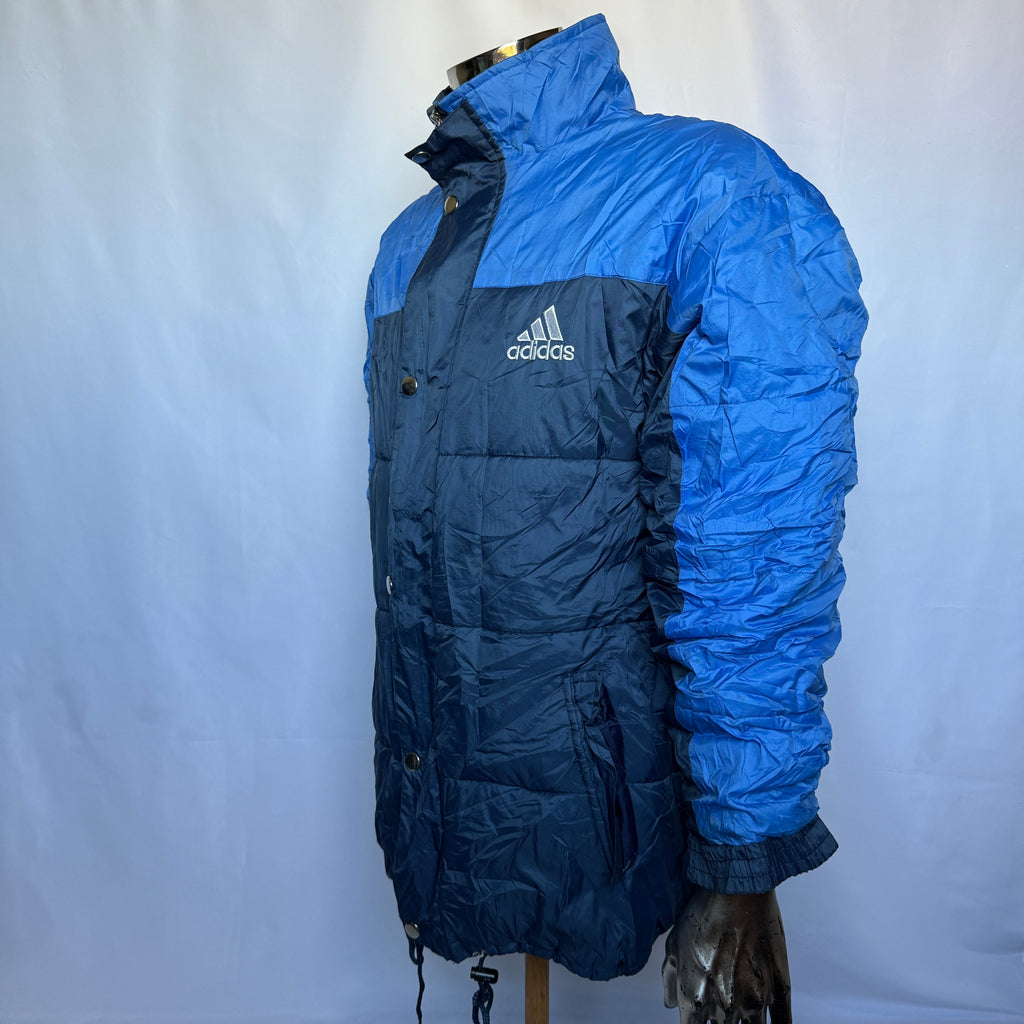 Adidas Puffer Jacke – frühe 00er Jahre Vintage - Größe M