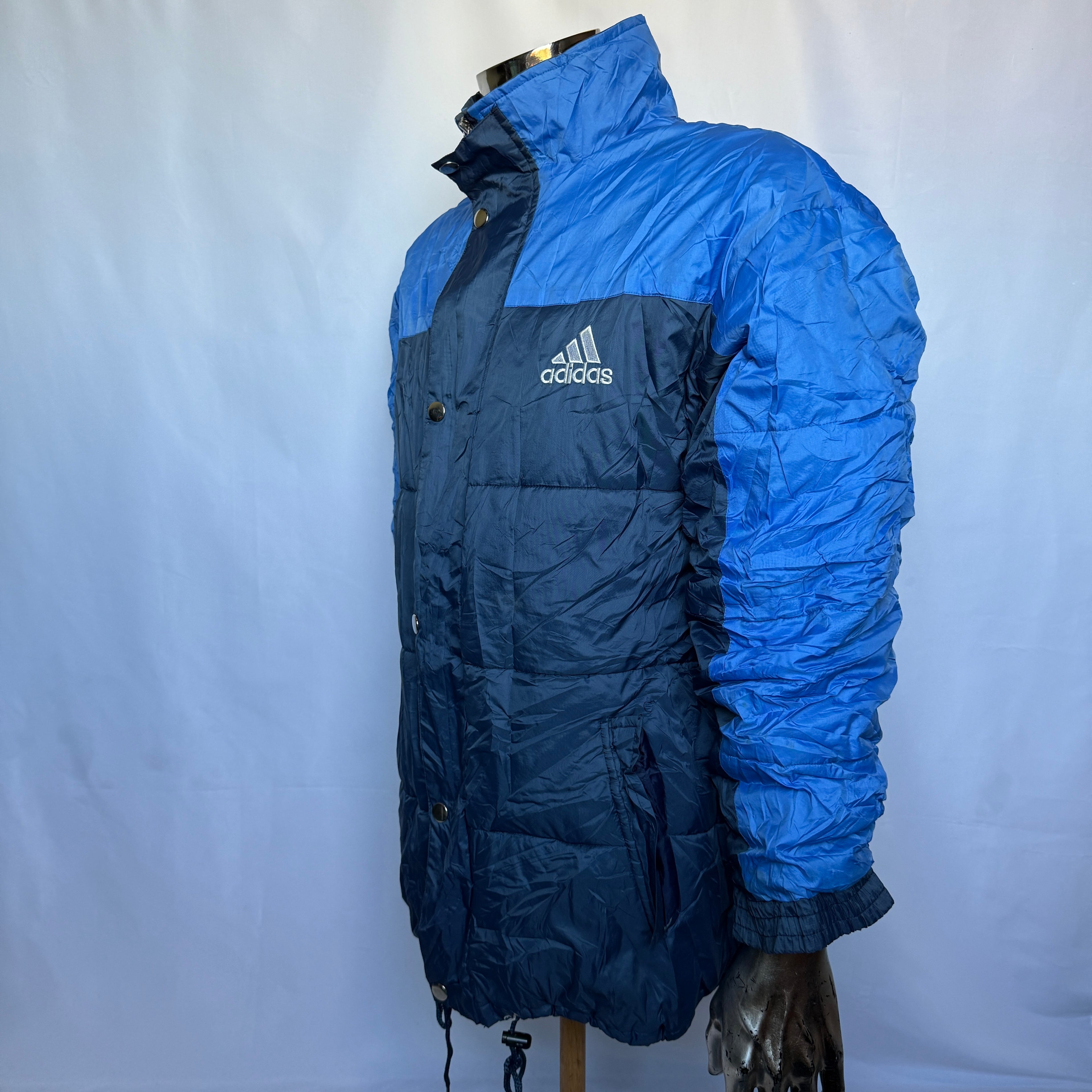 Adidas Puffer Jacke – frühe 00er Jahre Vintage - Größe M