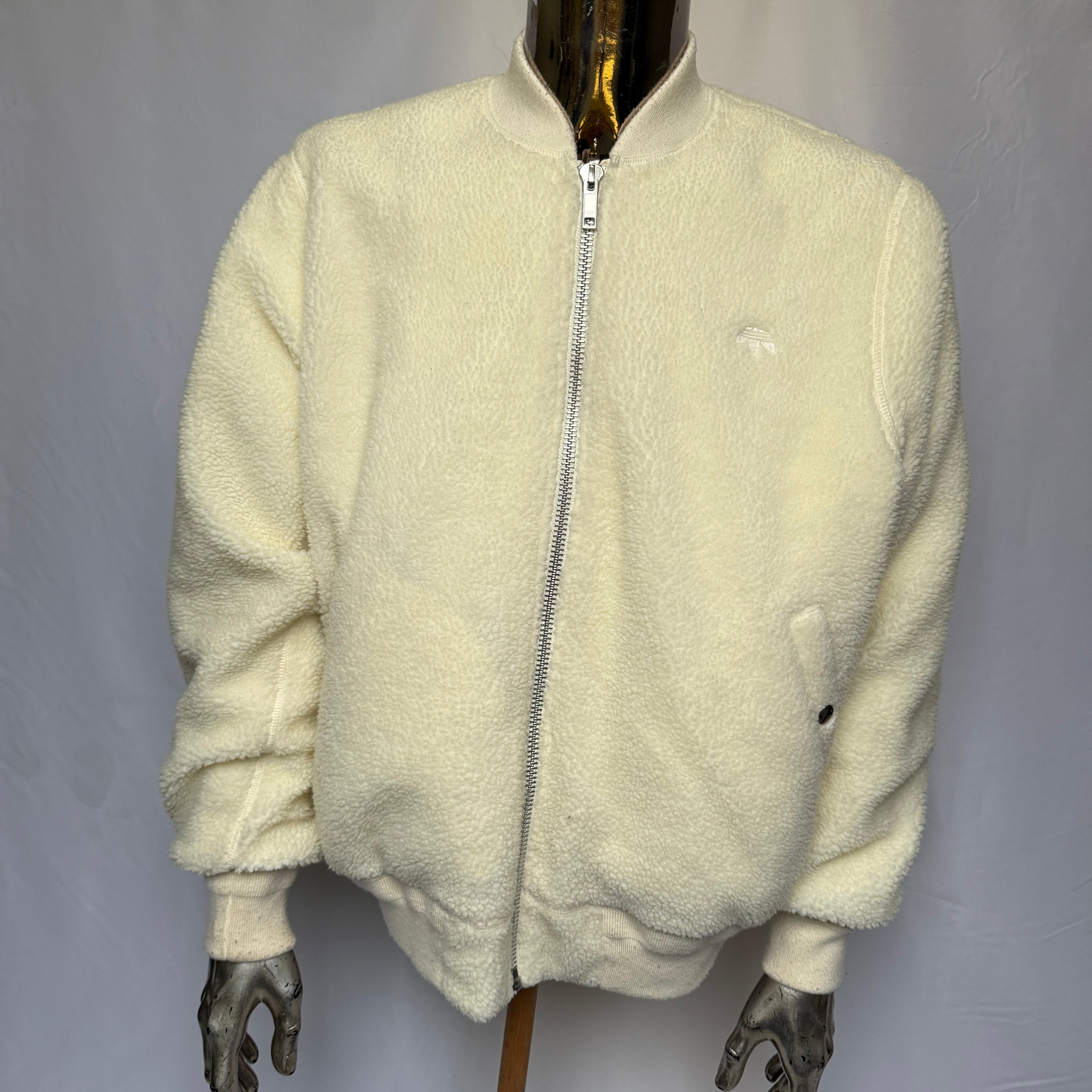 Adidas x Alexander Wang Teddy Jacke - limited – Creme / Off-White – Gr. M