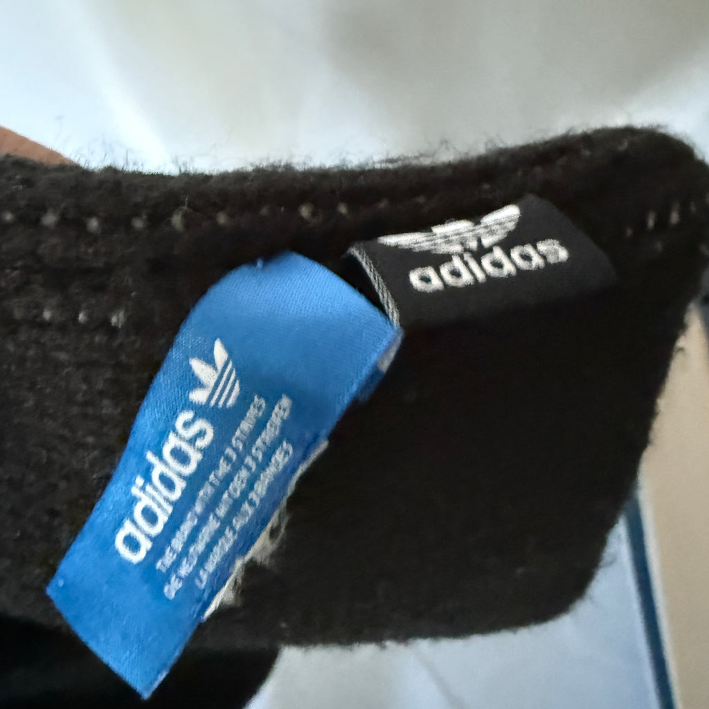 Adidas Originals Strickschal – Schwarz/Weiß – Logo Schal - Extra breit