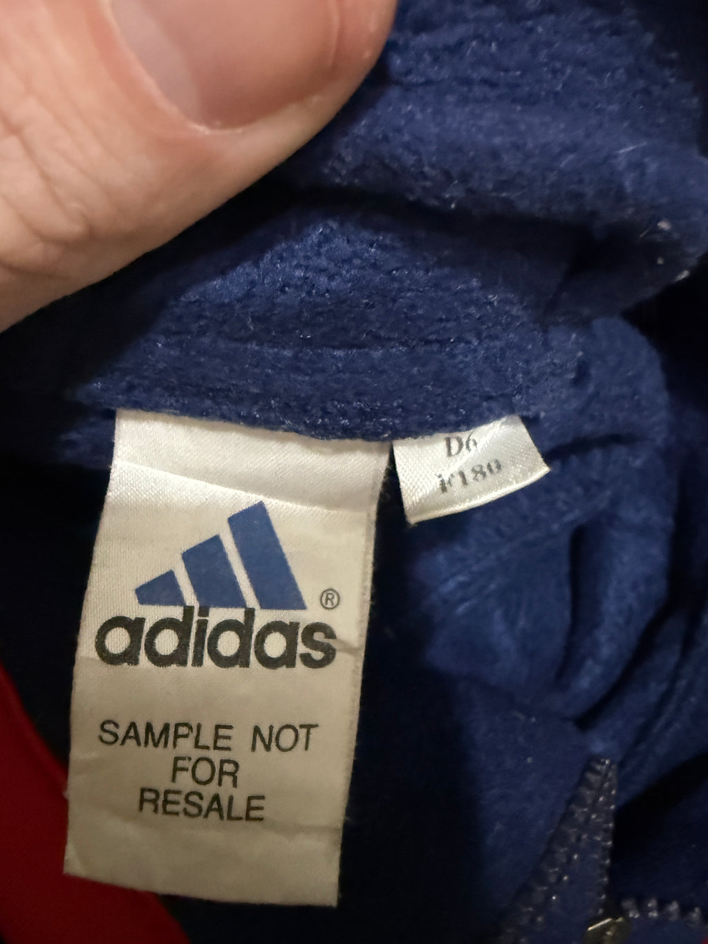 Adidas Fleece Pullover / Sweatshirt – frühe 90er Jahre (Sample, selten) – Größe XL