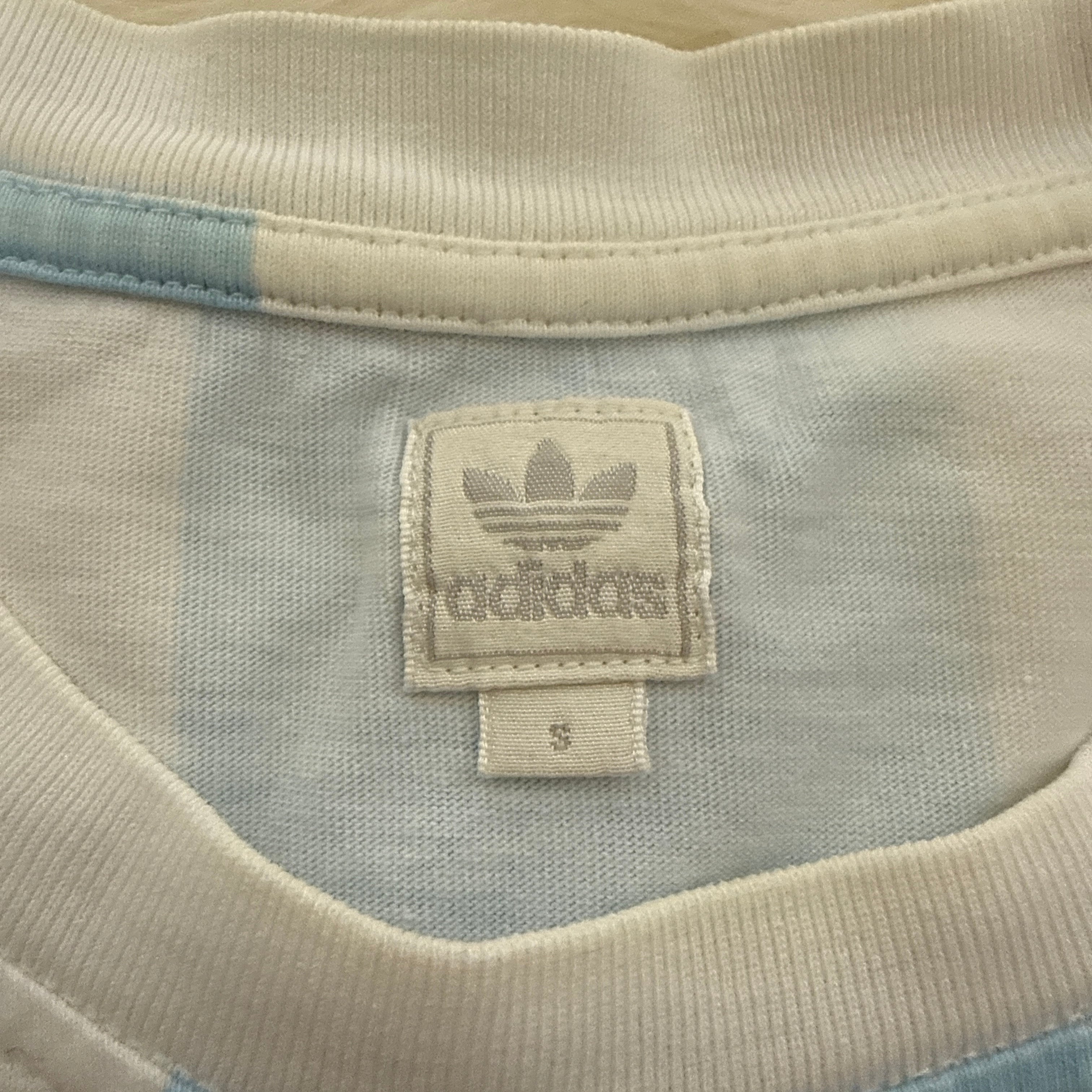 adidas Argentina Retro T-Shirt / Shirt – World Cup Detail (Metall Pokal) – Gr. S