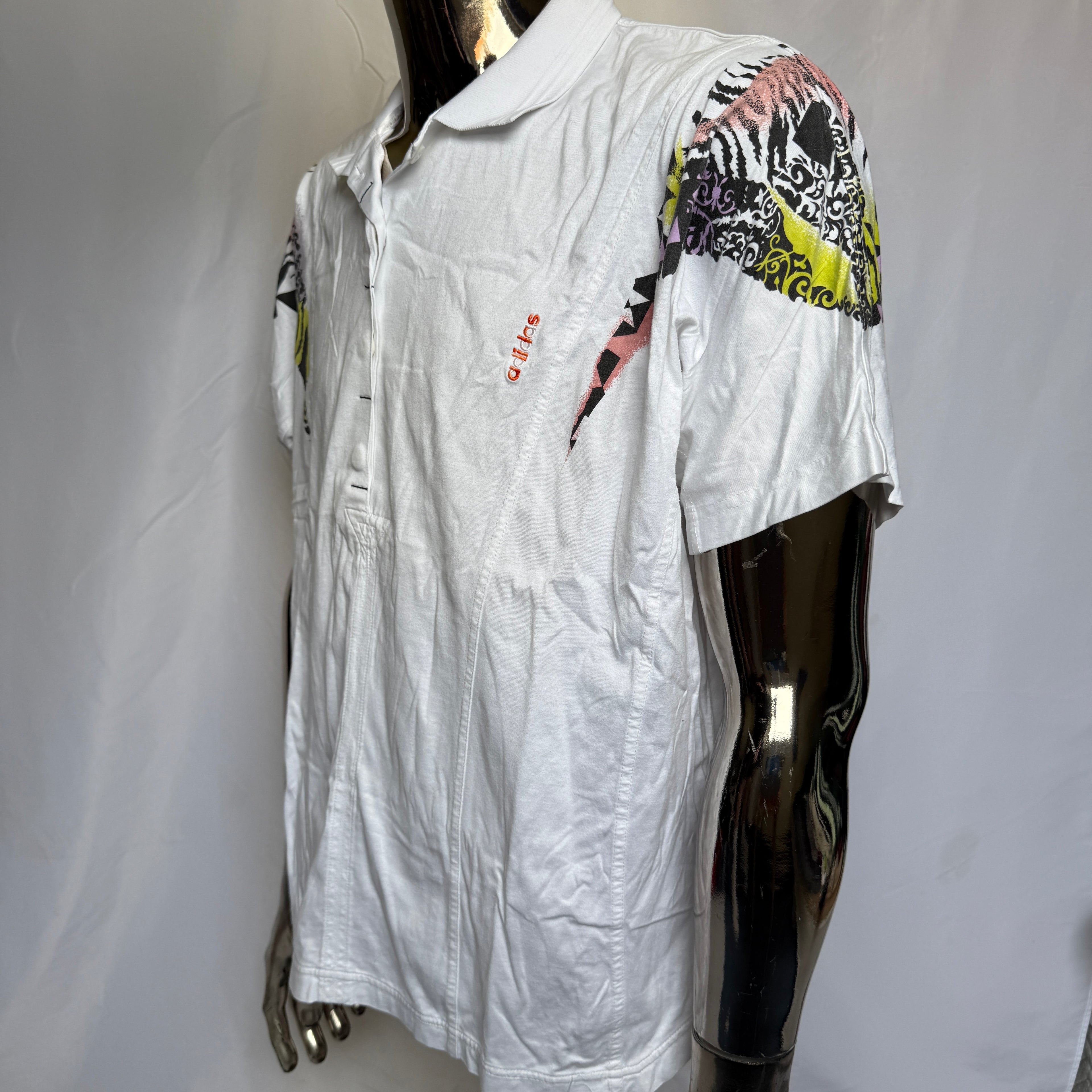 adidas 90er Vintage Polo Shirt / Polohemd– Trefoil – Gr. L