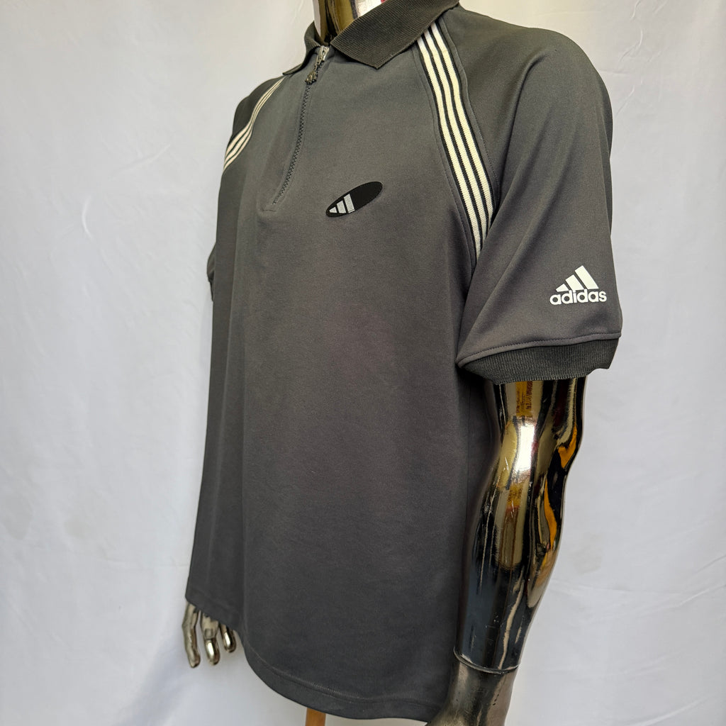 adidas 90er Vintage Polo Shirt / Polohemd (Tasche hinten)  Gr. XL