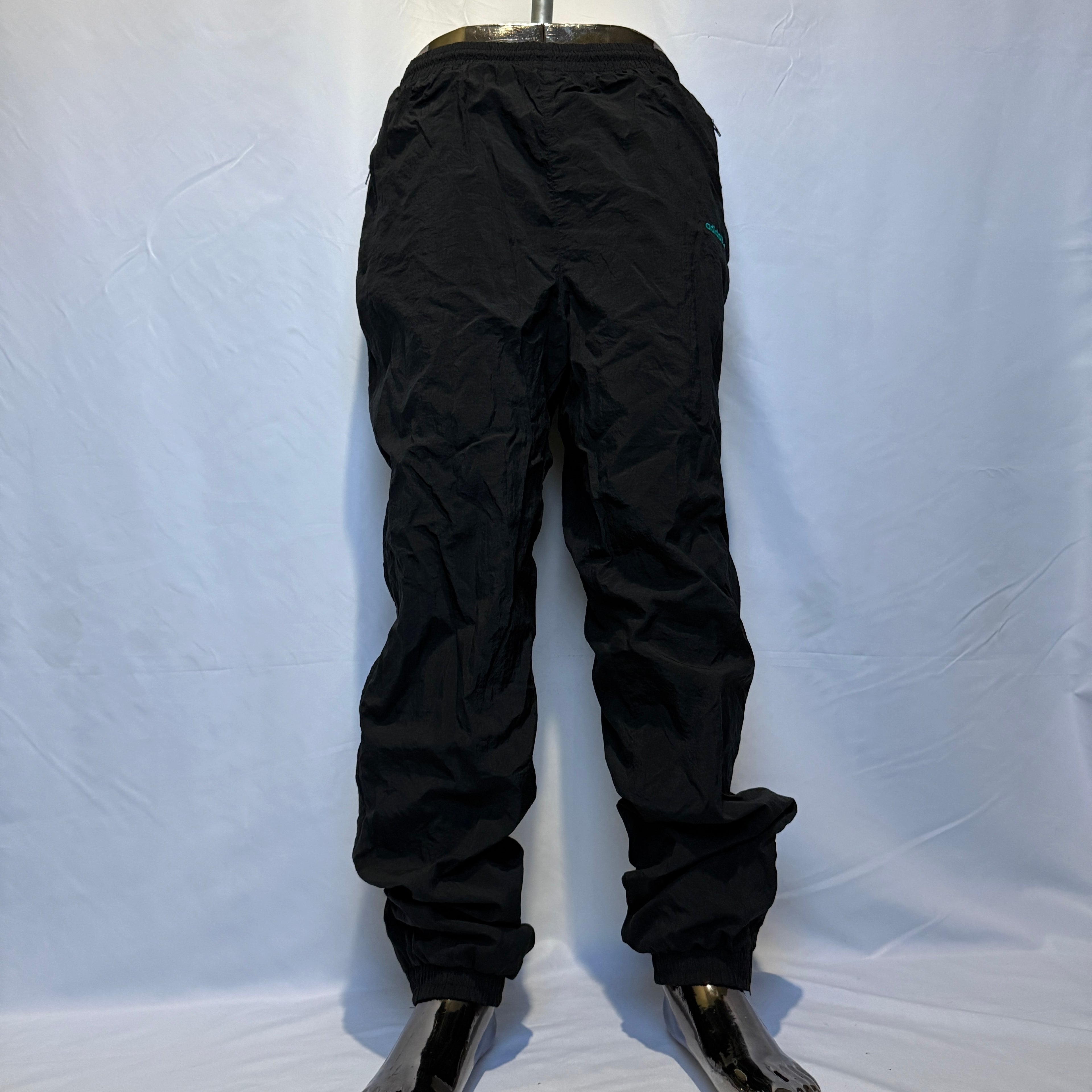 adidas Originals 90er Vintage Nylon Jogginghose / Trainingshose – Trefoil Logo – Gr. L-XL