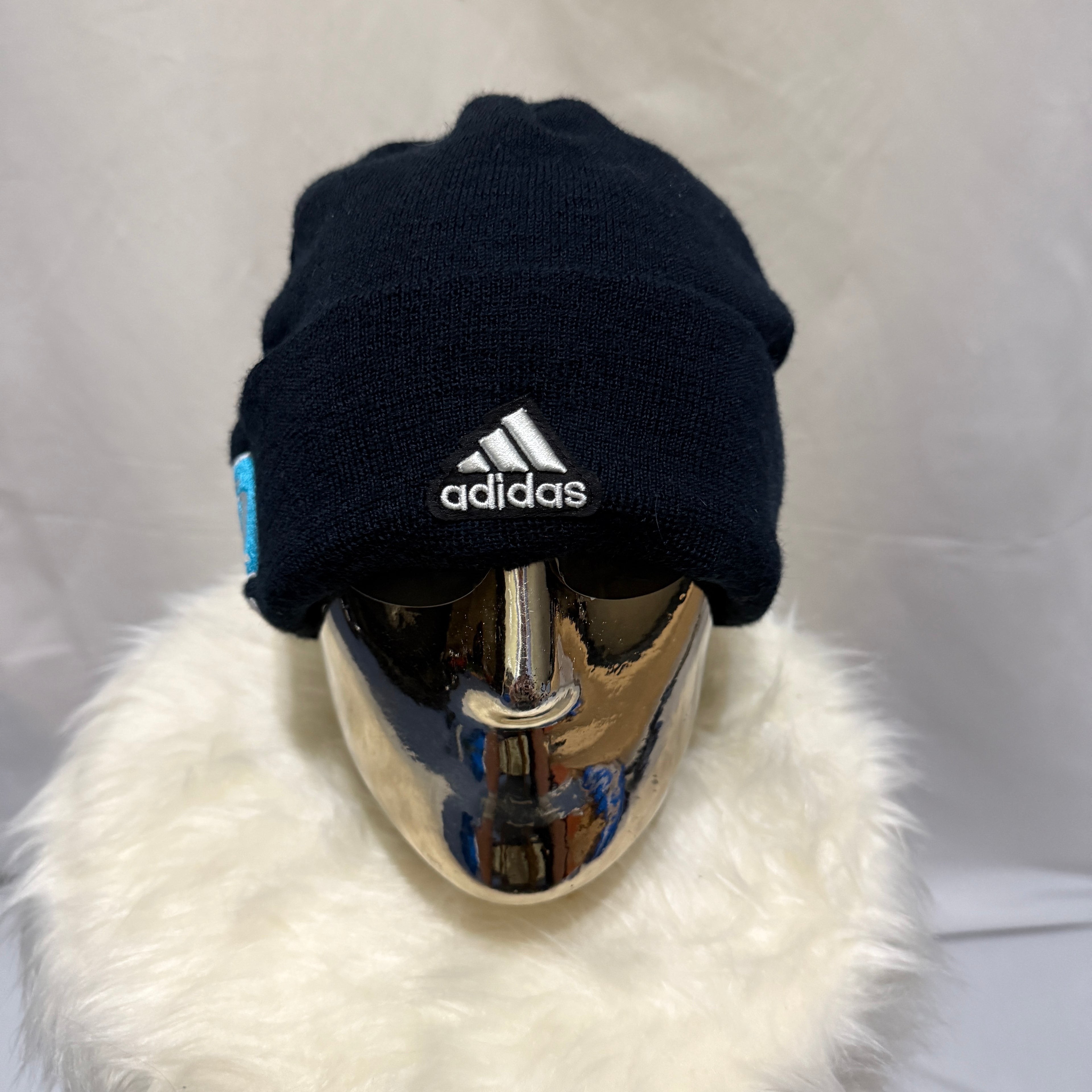 Adidas Performance Beanie (Mütze) – Made in Germany (50% Schurwolle) - DSV / TQ - frühe 00er Jahre Vintage