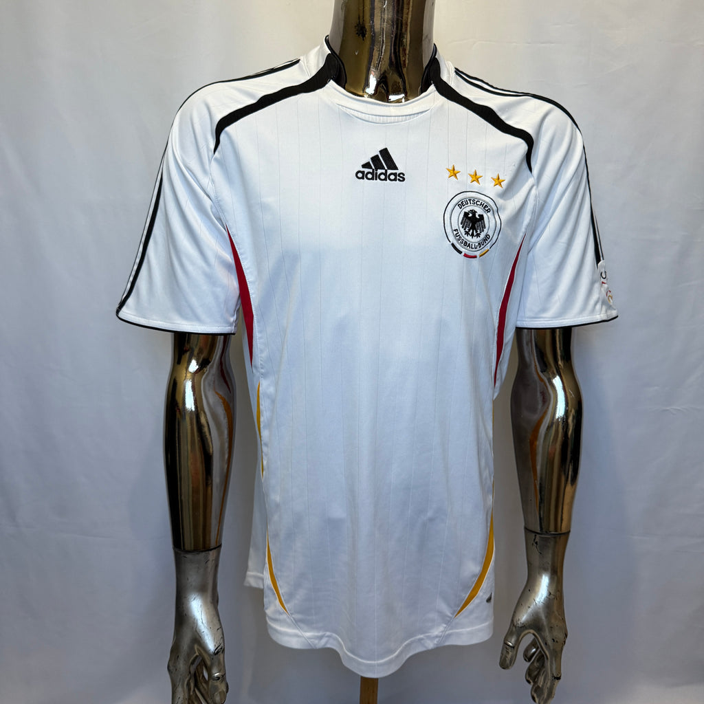 Adidas Deutschland Heimtrikot / T-Shirt – Lukas Podolski #20 – FIFA WM 2006 – Offizielle DFB-Version - Größe L