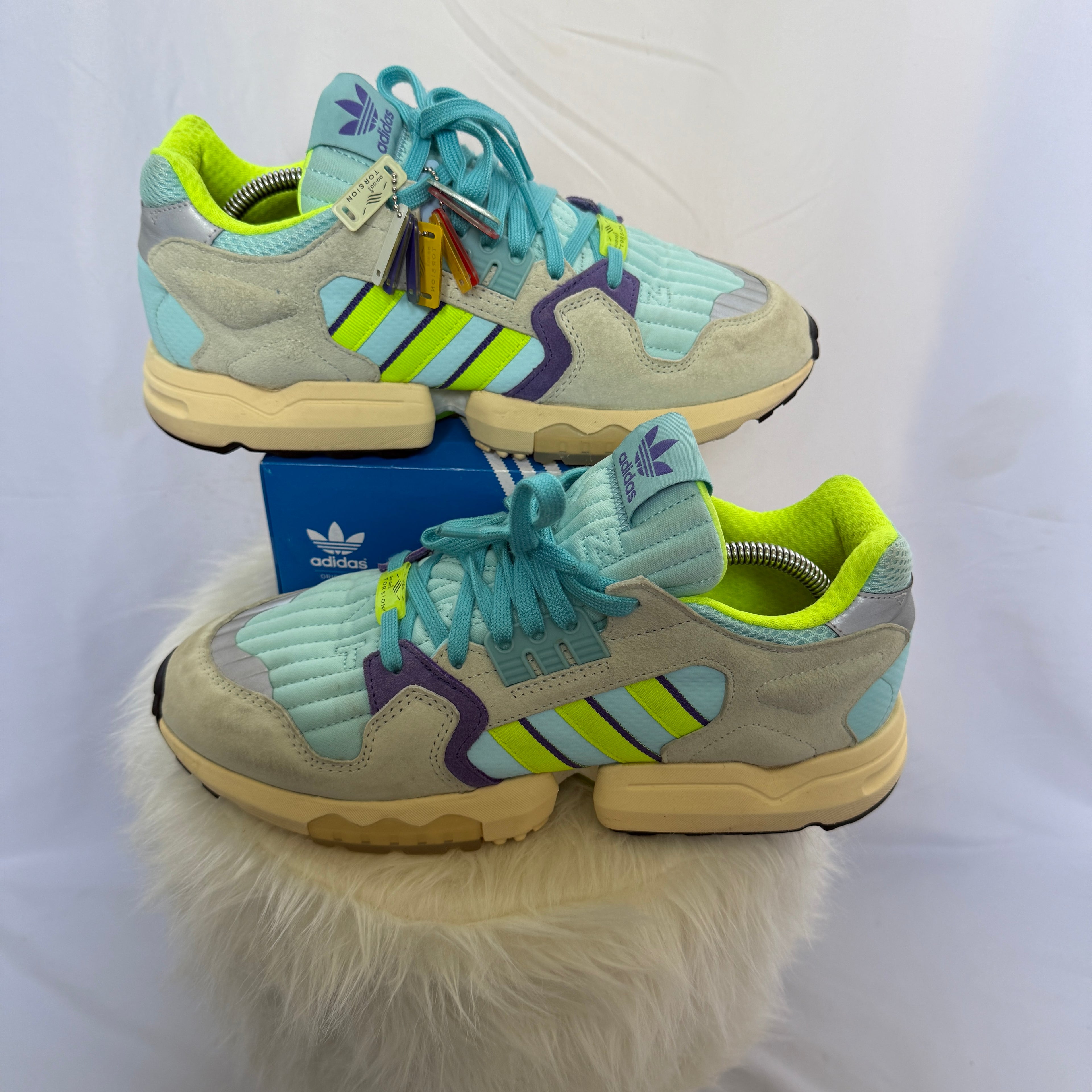 adidas ZX Torsion Sneaker – Clear Aqua – Größe 45 1/3