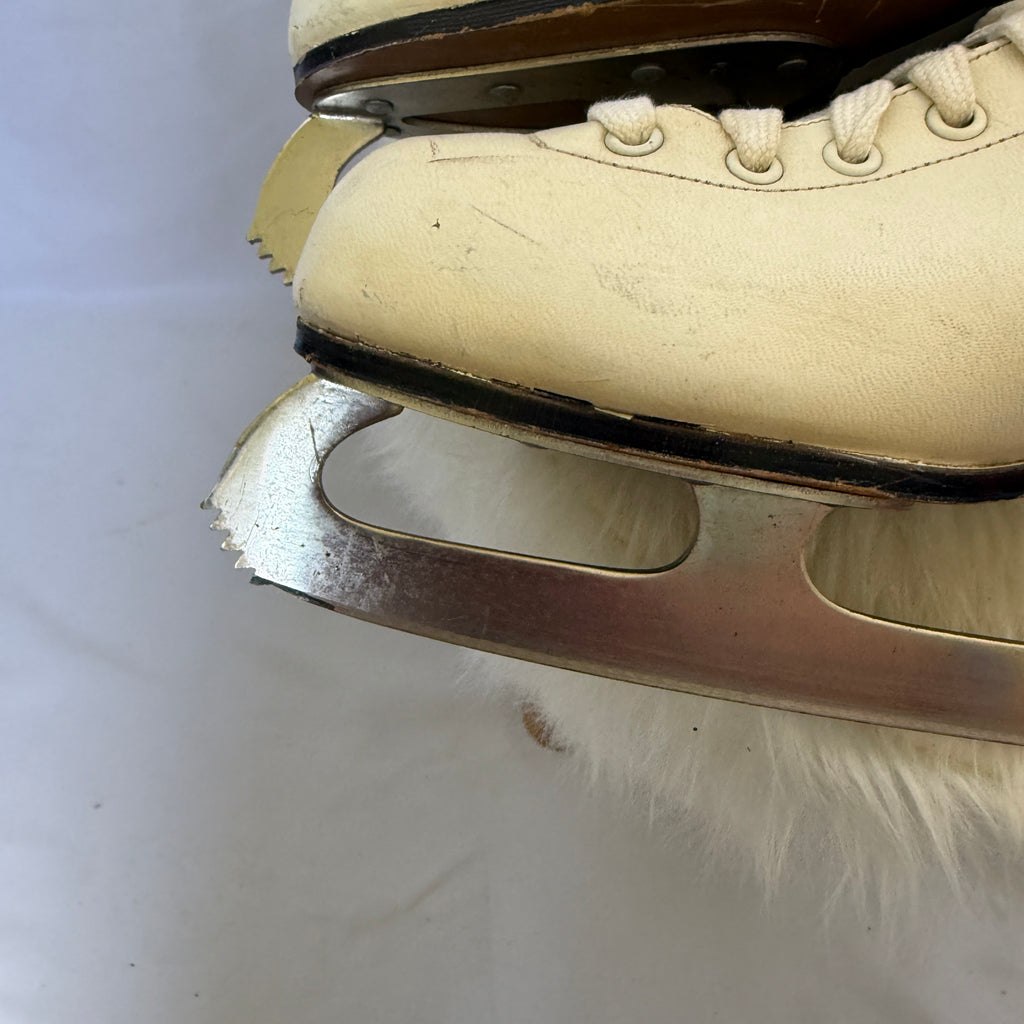 adidas 70er 80er Vintage Eiskunstlauf Schlittschuhe – Made in Yugoslavia – Größe 24
