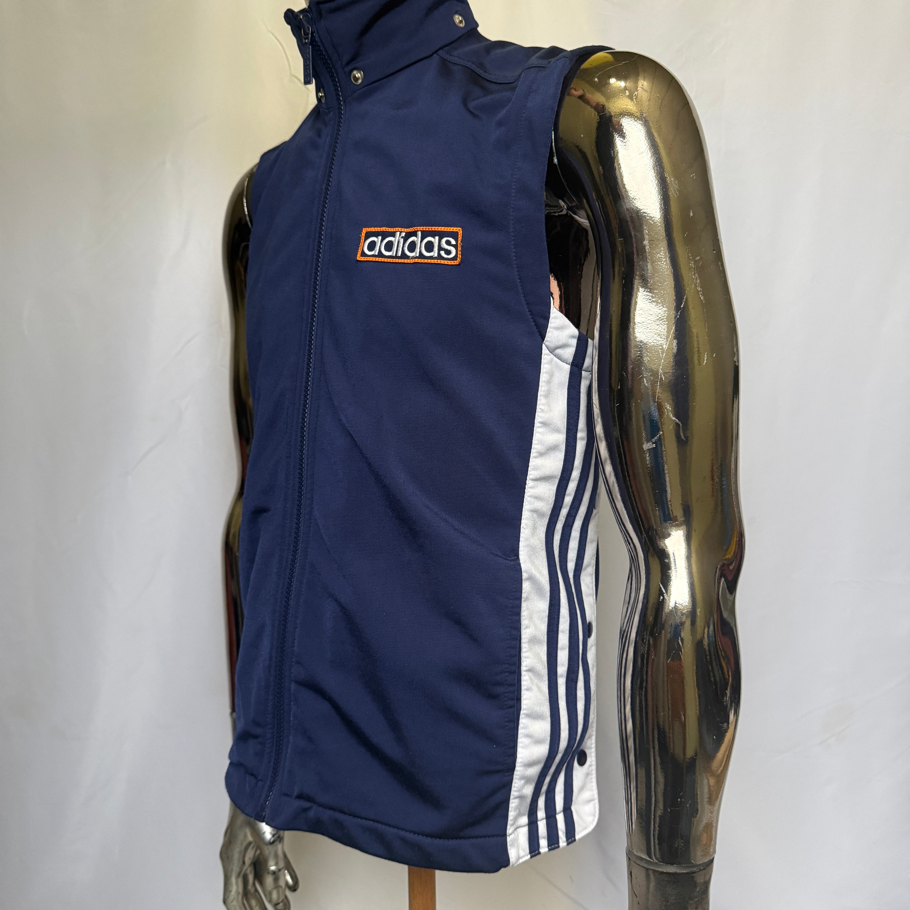 adidas 90er Vintage Weste / Jacke – Adibreak – Snap / Knopf – Gr. M