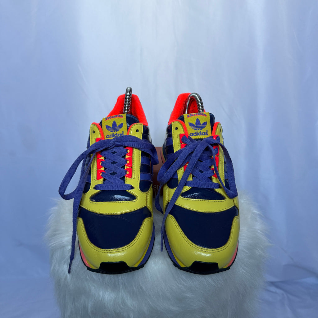 Adidas ZX 700 – Yellow / Navy / Red – Patent Leather – frühe 00er Jahre - 39 1/3
