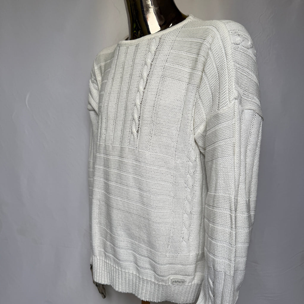 adidas 80er / 90er Vintage selten Strickpullover – Gr. XL-XXL (D55)