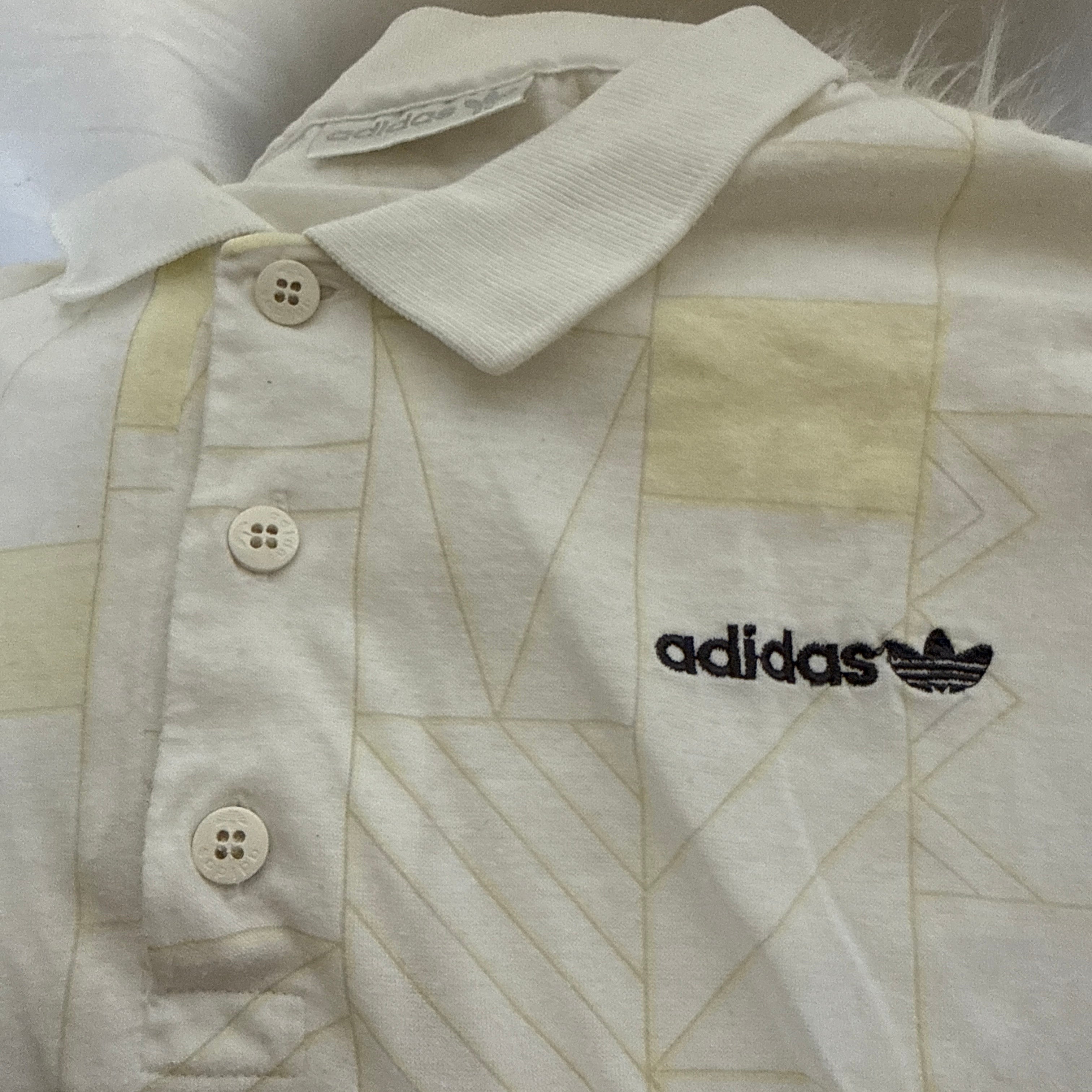 adidas 80er - 90er Vintage Polo Shirt / Polohemd – Trefoil – Gr. L (50)